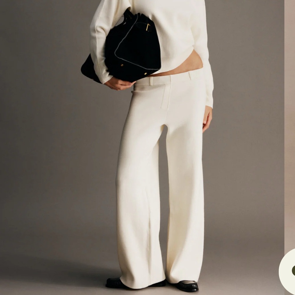 Meshki Cream Wide Leg Pants